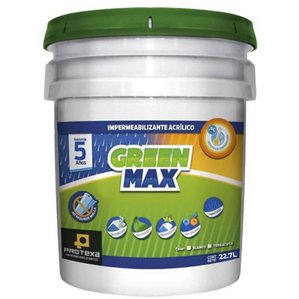 Impermeabilizante Green Max 5 Años Cubeton (22.7Lt) PROTEXA