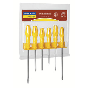 desarmadores Juego 6 Pzas Con Soporte En Blister 41516536 TRAMONTINA MASTER