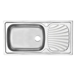 Tarja Escurridero derecho Inox. 100x50x17X1P Empotrar 93855615 TRAMONTINA