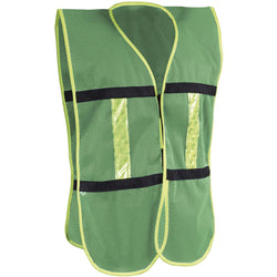 Chaleco de Malla Verde con Bies HIVIS y Reflejante Unitalla JYRSA SR-1011VCRL