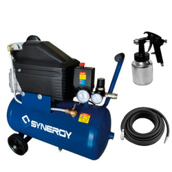 Compresor 20 lt con accs con Manguera y Pistola SYNERGY SYNERGY CPM202