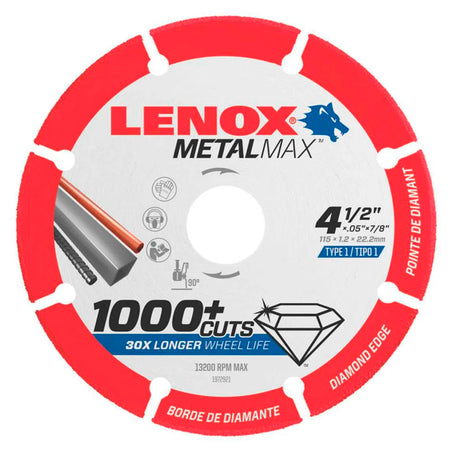 Disco Corte Metalmax HLX921 4.1/2 X 7/8 MARAGA A1972921