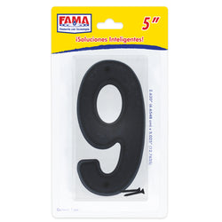 Numero "9" En Blister 5" Plástico FAMA 2219