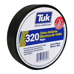 Cinta Aislar 3/4" X 18 Mts 320 Negra TUK 345008