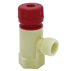 Válvula De Control Hembra 1/2" X 1/2" Blanca Manija Roja 2855 FAMA