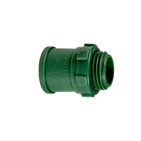 Conector de pvc conduit verde ligero 3/4" ARGOS CNPL019