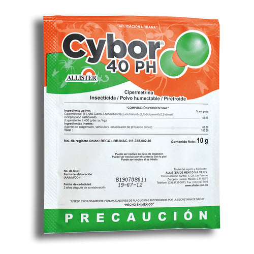 Sybor Insecticida Cybor para fumigar 40Ph sobre 10 Grs. C-REAL-B