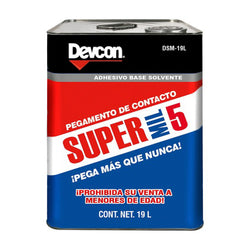 Pegamento Super Mil 5 19L DEVCON DSM-19L-1