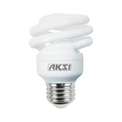 Foco Ahorrador Mini Espiral 13W Luz Blanca AKSI 110640