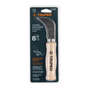 Cuchillo 71/2 para linoleo blister Truper NL-8 14462