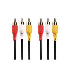 Cable 3 Rca-3 Rca 3.6 Mts 6 Conectores KLEY KLEIMAN CAB-008