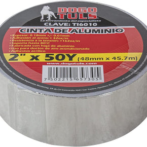 Cinta Alumino 2" X 45.72 Mts para Dados Dogotuls TI6010