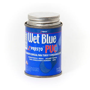 Pegamento Para PVC 236 ml WET BLUE PRESTO 9604
