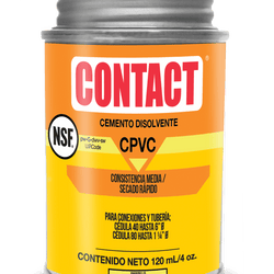 Pegamento CPVC 227 Amarillo 120ml 4 Oz CONTACT ES66116-22701