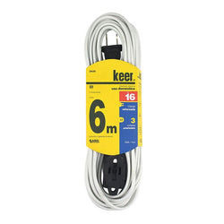 Extensión Eléctrica Uso Domestico Blanca 6 Mts KEER 2425